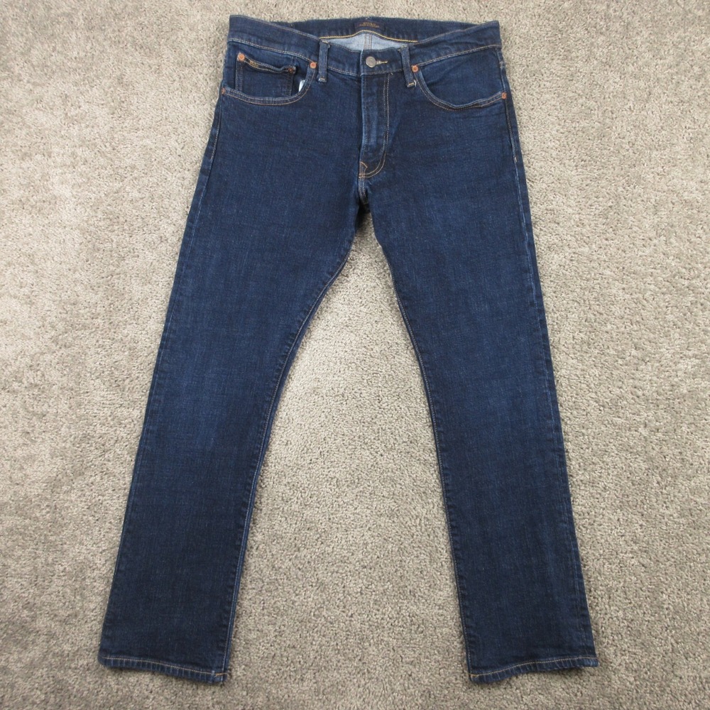 Polo Ralph Lauren Jeans Mens 33x30 Blue Varick Slim Straight Dark Denim Pants